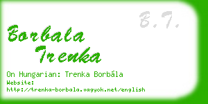borbala trenka business card