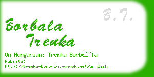 borbala trenka business card